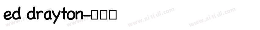 ed drayton字体转换